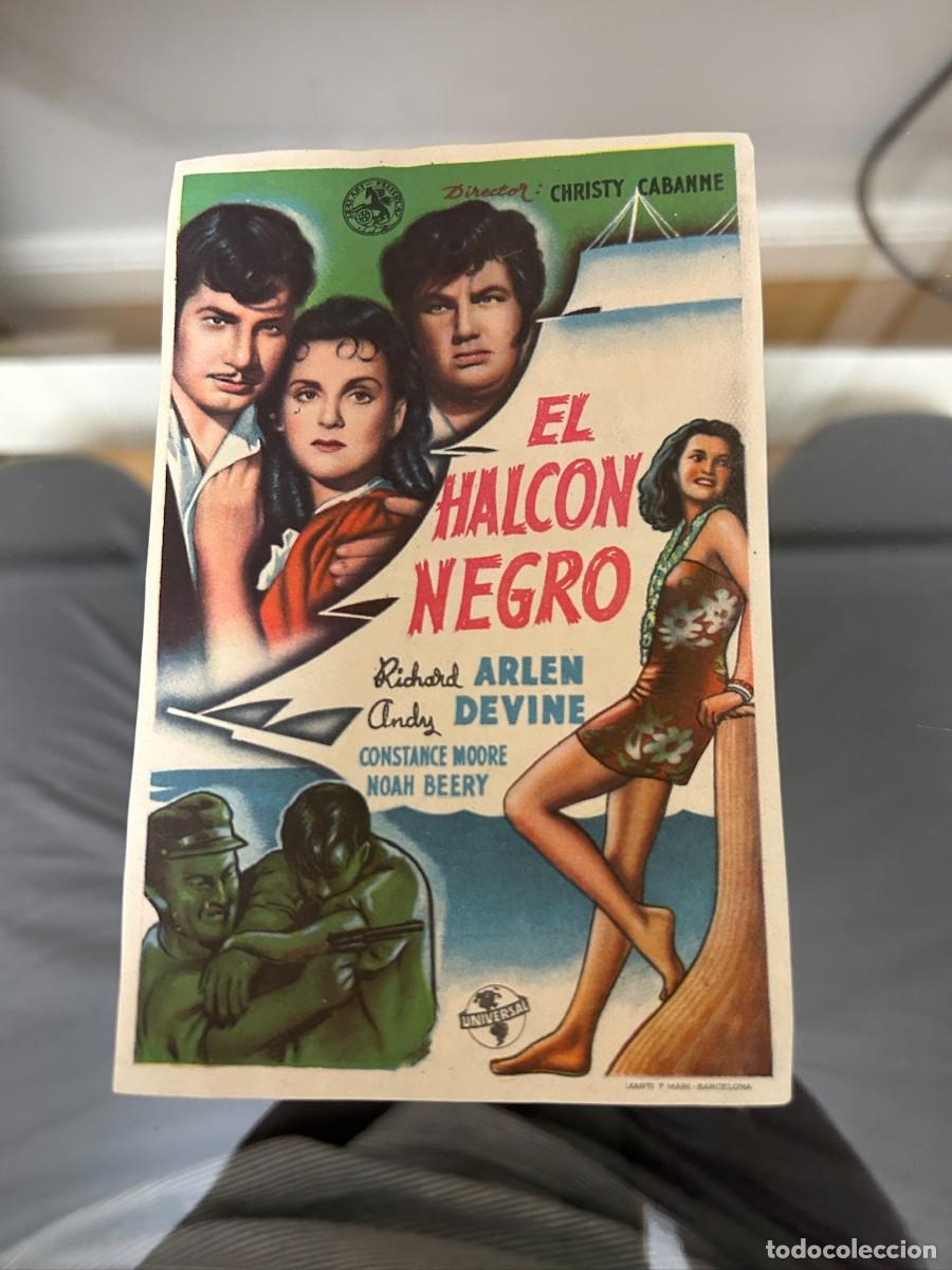  Foglietti di film di film antichi di cinema: &ordm;789 el halcon negro sin publicidad buen estado