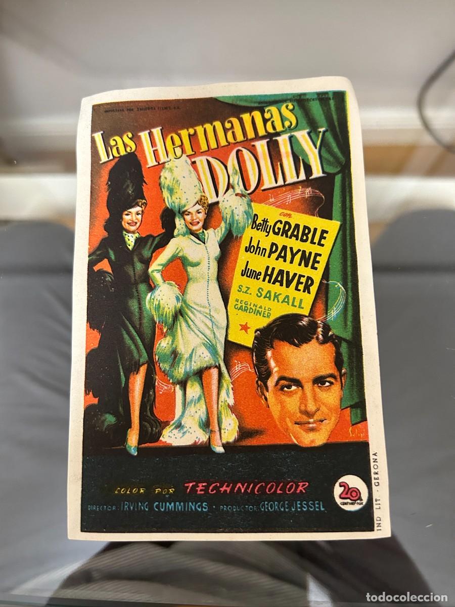 Foglietti di film di film antichi di cinema: &ordm;800 LAS HERMANAS DOLLY SELLO BARCELONA BUEN ESTADO