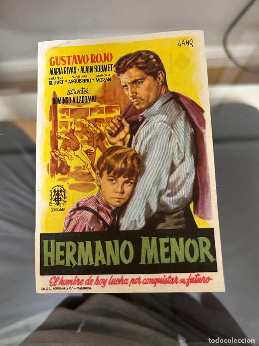 Kino: &ordm;803 HERMANO MENOR CINE FRONTON ARANDA CON PUBLICIDAD BUEN ESTADO JANO