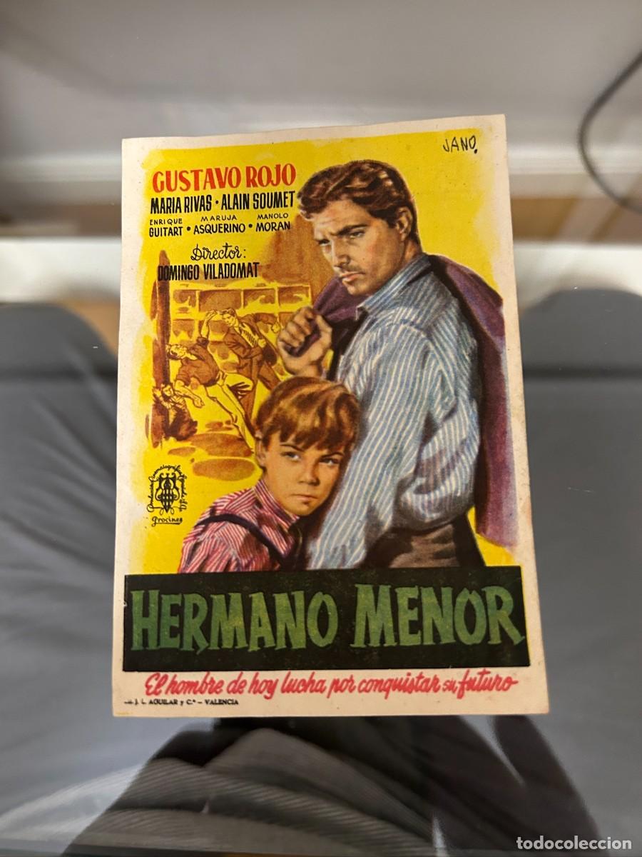  Flyers Publicitaires de films Anciens: &ordm;804 HERMANO MENOR CINE MONTERROSA REUS CON PUBLICIDAD BUEN ESTADO