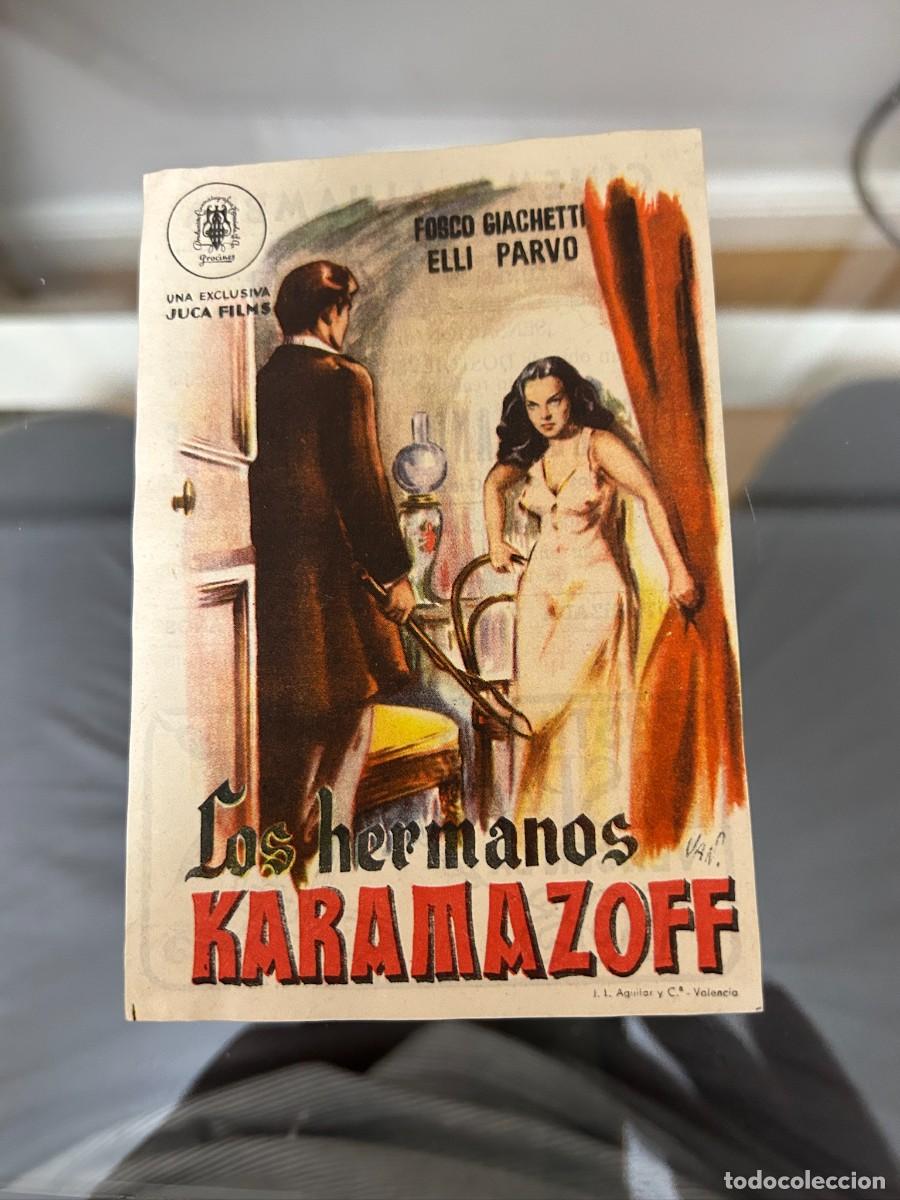 Kino: &ordm;805 LOS HERMANOS KARAMAZOFF CINEMA ALHAMBRA ZARAGOZA CON PUBLICIDAD BUEN ESTADO