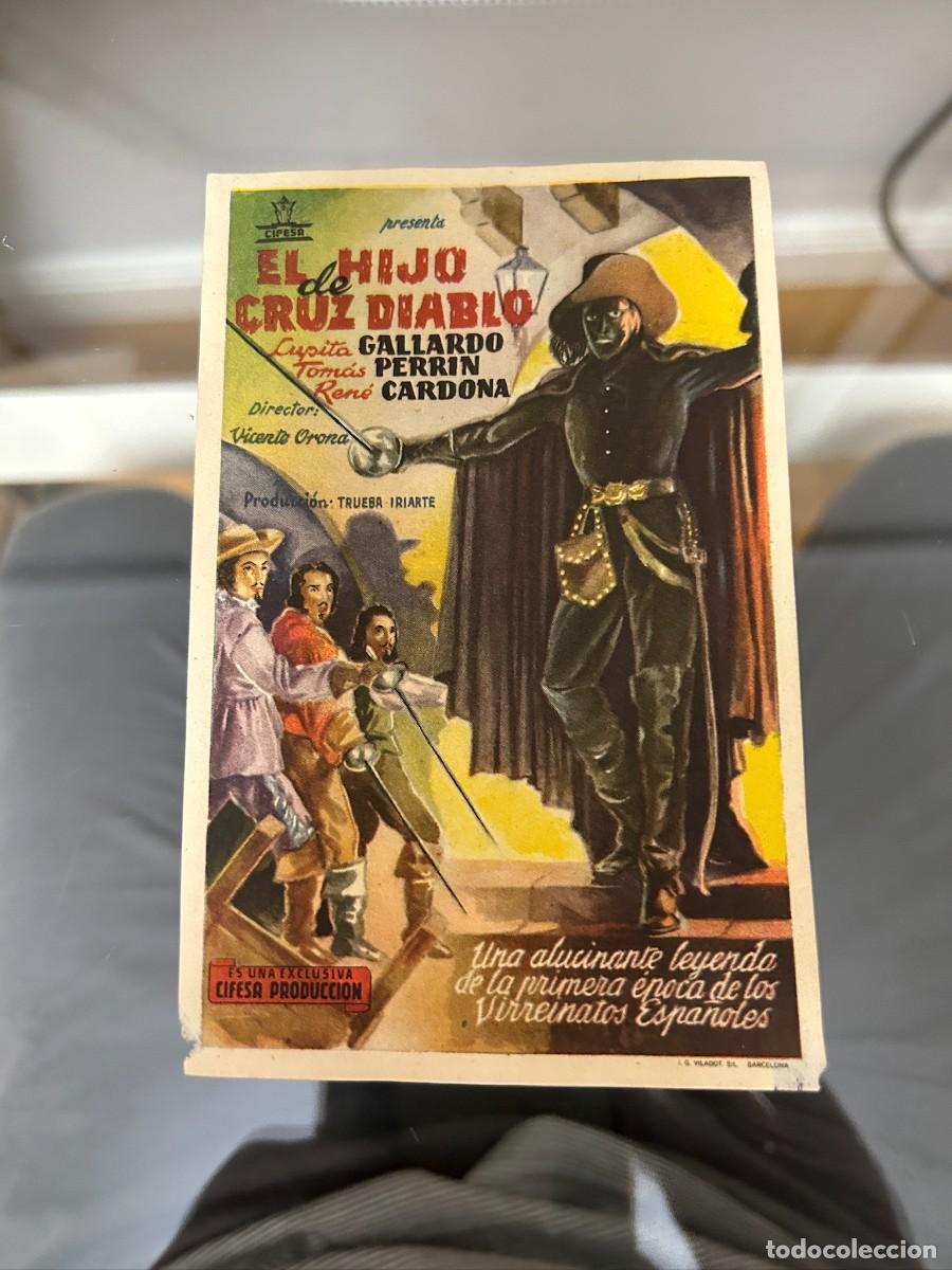 Folhetos de m&atilde;o de filmes antigos de cinema: &ordm;813 EL HIJO DE CRUZ DIABLO SIN PUBLICIDAD BUEN ESTADO