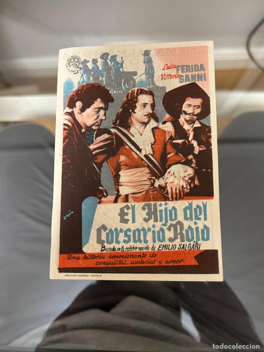 Kino: &ordm;816 EL HIJO DEL CORSARIO ROJO CINEMA ALHAMBRA ZARAGOZA CON PUBLICIDAD BUEN ESTADO