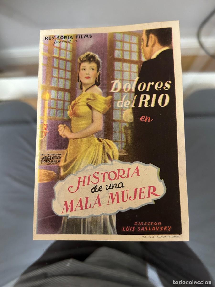 Cinema: &ordm;831 HISTORIA DE UNA MALA MUJER SELLO BURGOS BUEN ESTADO COMO SE VE