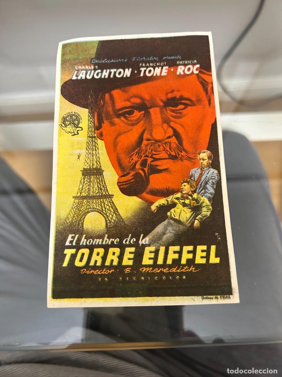 Cine: &ordm;837 EL HOMBRE DE LA TORRE EIFFEL CINE MONTERROSA REUS CON PUBLICIDAD BUEN ESTADO