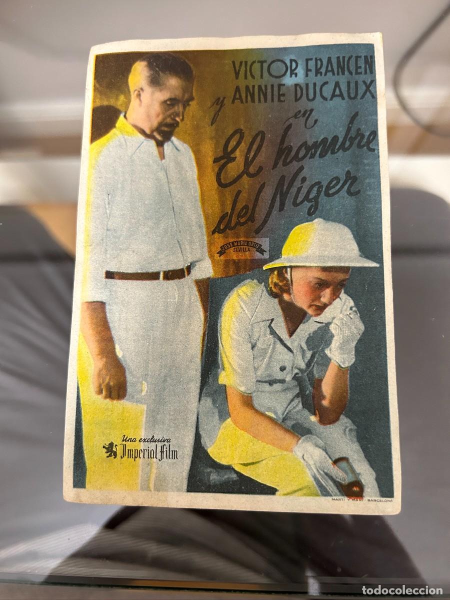 Cine: &ordm;838 EL HOMBRE DEL NIGER PRINCIPAL CINEMA VELEZ MALAGA CON PUBLICIDAD BUEN ESTADO