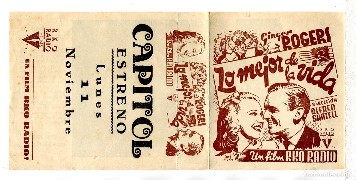 Cine: LO MEJOR DE LA VIDA, con Ginger Rogers. - Foto 2