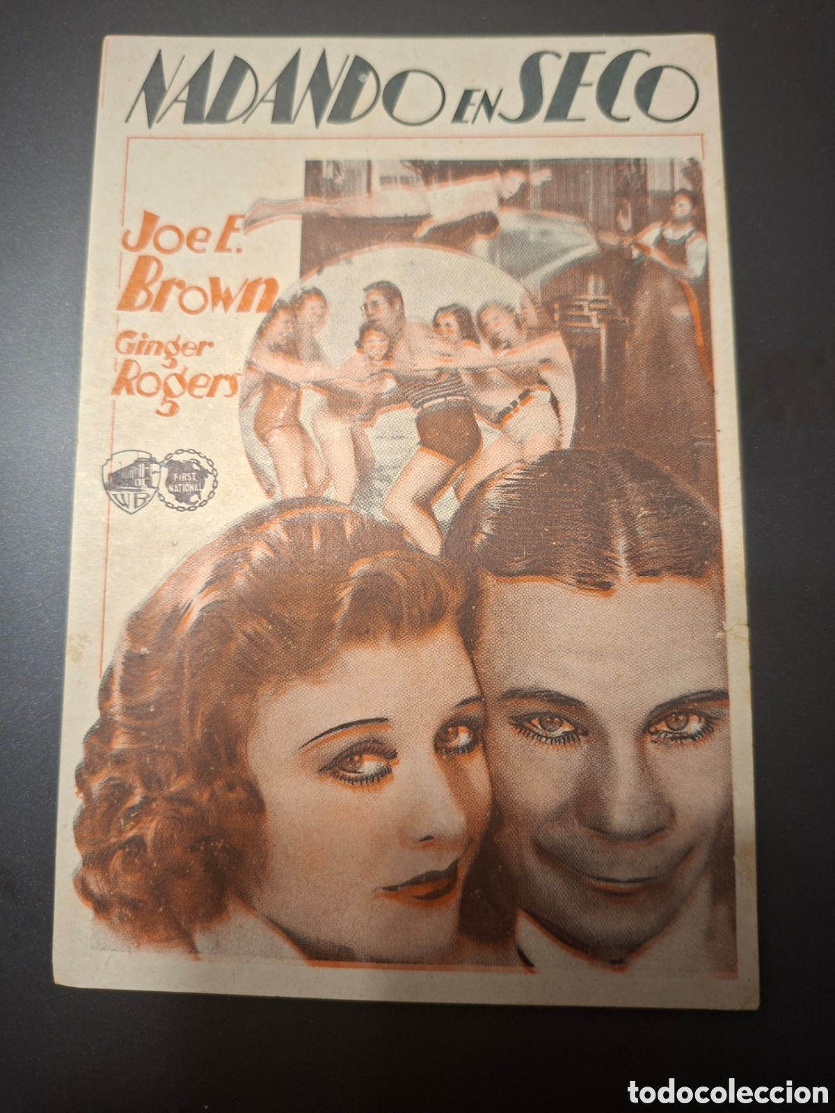 Cine: PROGRAMA DE CINE - NADANDO EN SECO - JOE E BROWN - GINGER ROGERS. / CITC1