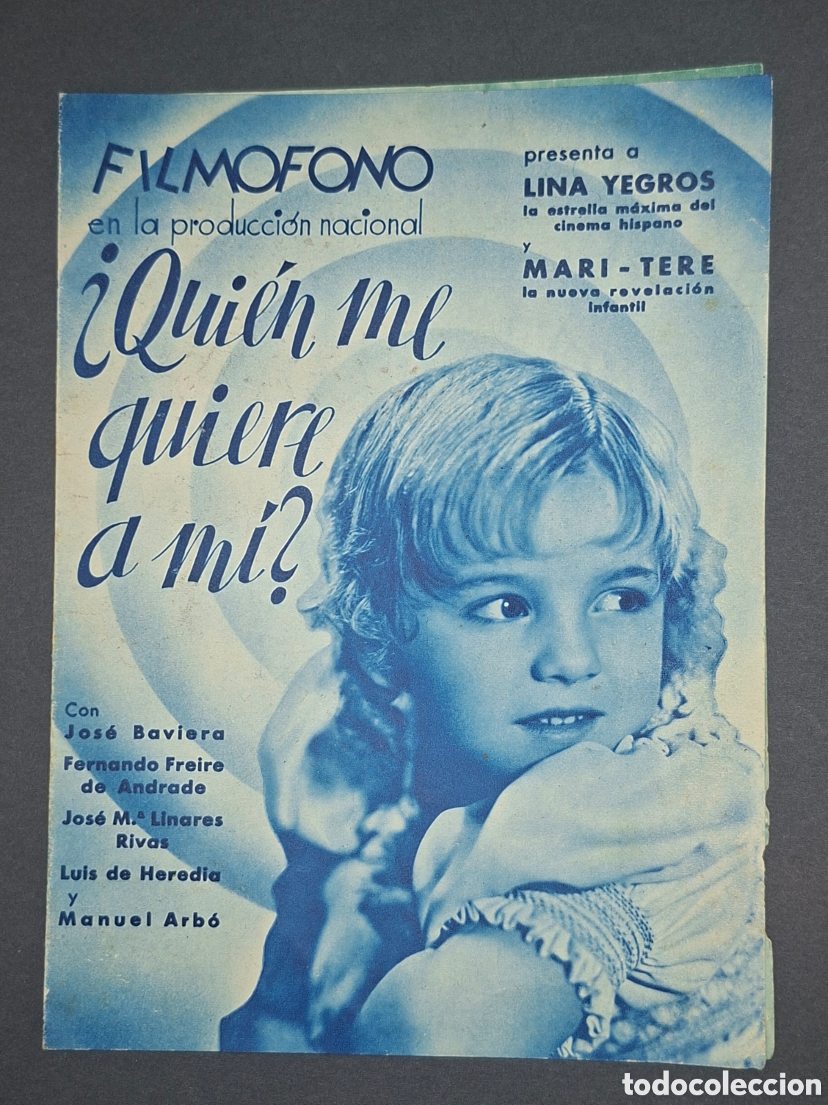 Cine: PROGRAMA QUIEN ME QUIERE A MI?-DOBLE-1936 JOS&Eacute; LUIS SAENZ DE HEREDIA-LINA YEGROS / CITC1