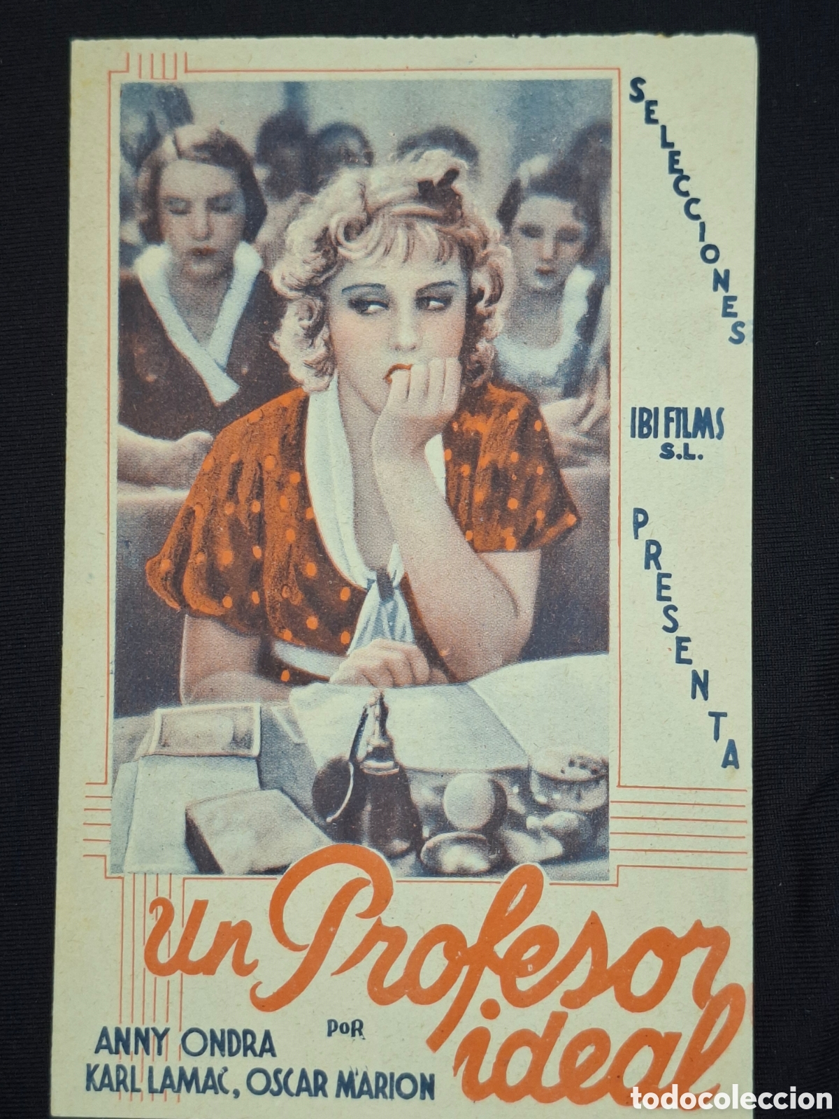Cine: Folleto de cine doble . Un profesor ideal ibi films /CITC1