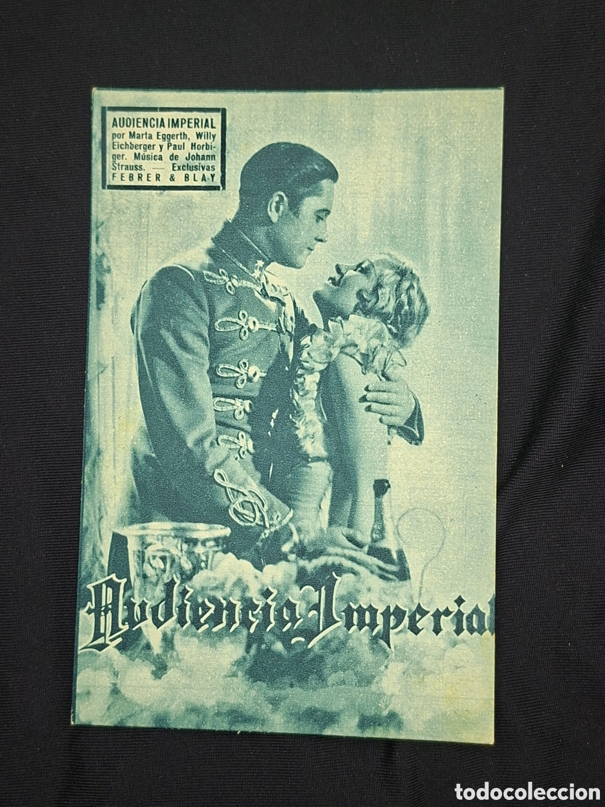 Cine: Folleto de mano cart&oacute;n r&iacute;gido.. Audiencia imperial/ CITC1