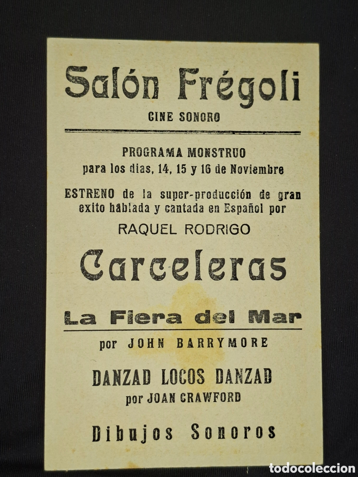 Cine: Programa de cine (papel rigido)CARCELERAS / CITC1 - Foto 2