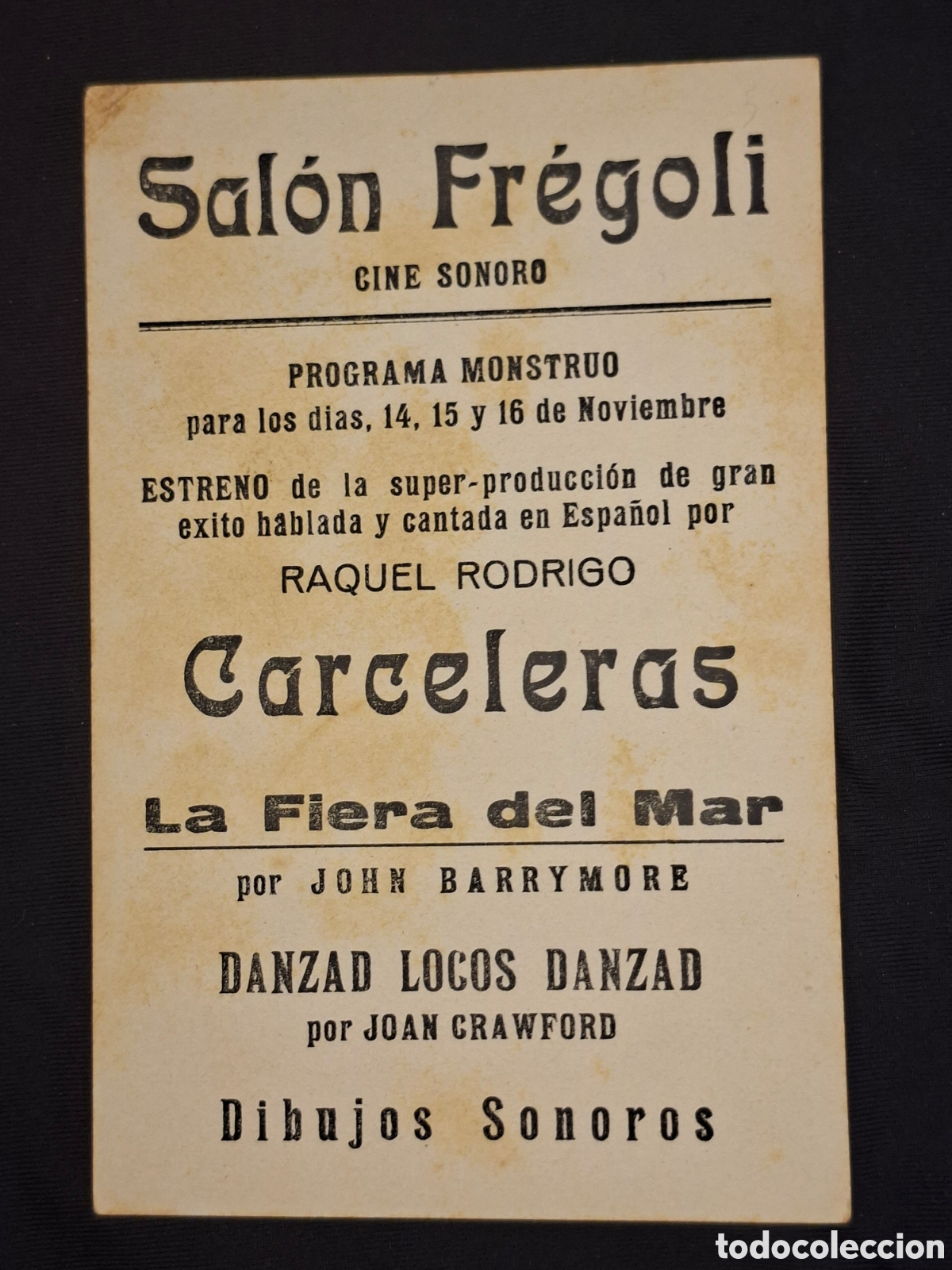 Cine: Programa de cine (papel rigido)CARCELERAS / CITC1 - Foto 2