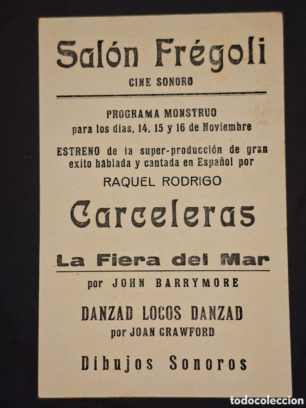 Cine: Programa de cine (papel rigido)CARCELERAS / CITC1 - Foto 2