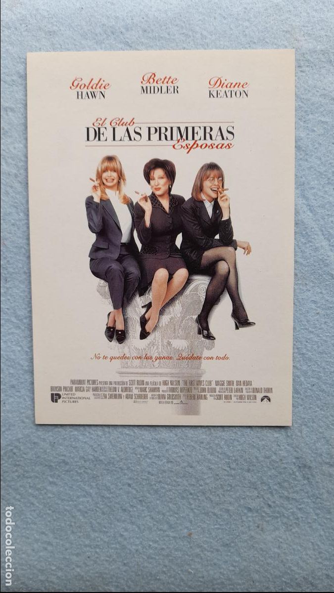 Kino: El Club de las Primeras Esposas. Goldie Hawn, Bette Midler y Diane Keaton.