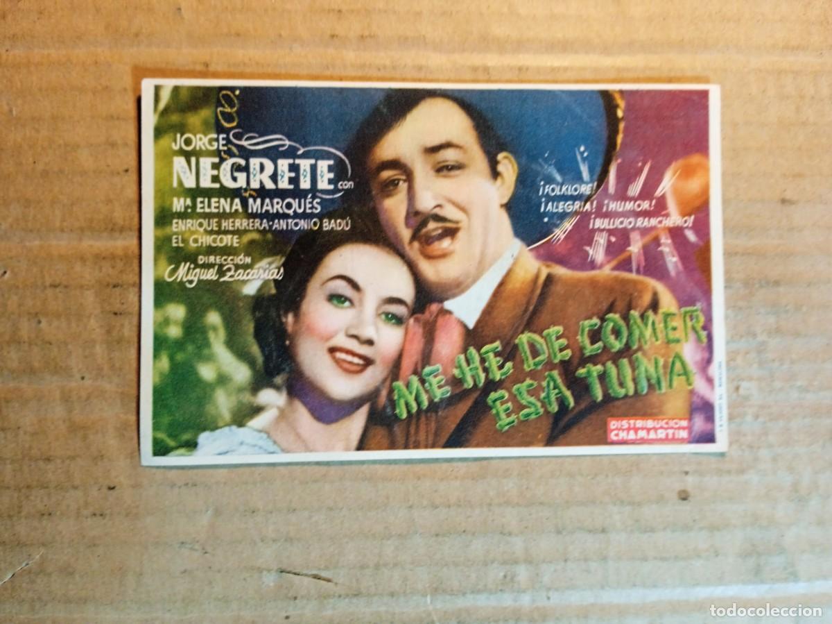 Cine: FOLLETO DE MANO CON PUBLICIDAD ME HE DE COMER ESA TUNA