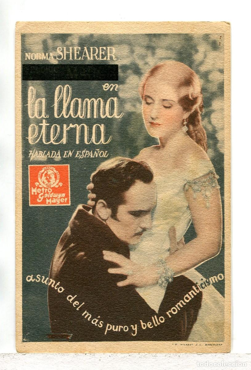 Cine: LA LLAMA ETERNA, con Norma Shearer. - Foto 1