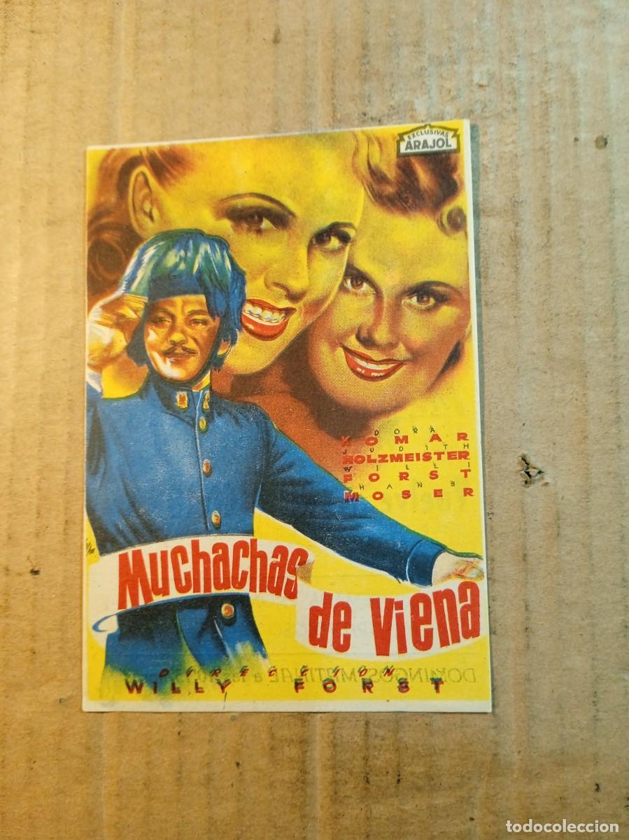 Kino: FOLLETO DE MANO CON PUBLICIDAD MUCHACHAS DE VIENA