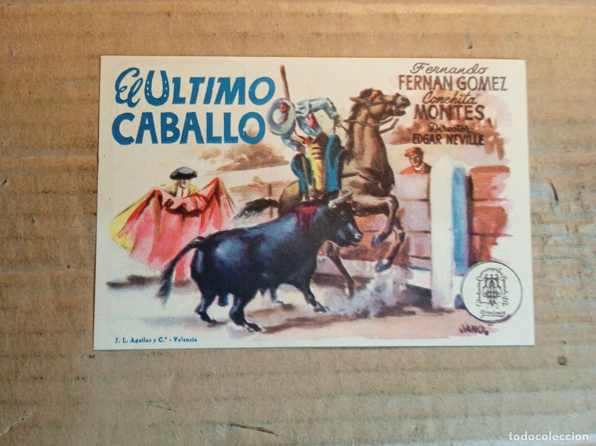 Kino: FOLLETO DE MANO CON PUBLICIDAD EL &Uacute;LTIMO CABALLO