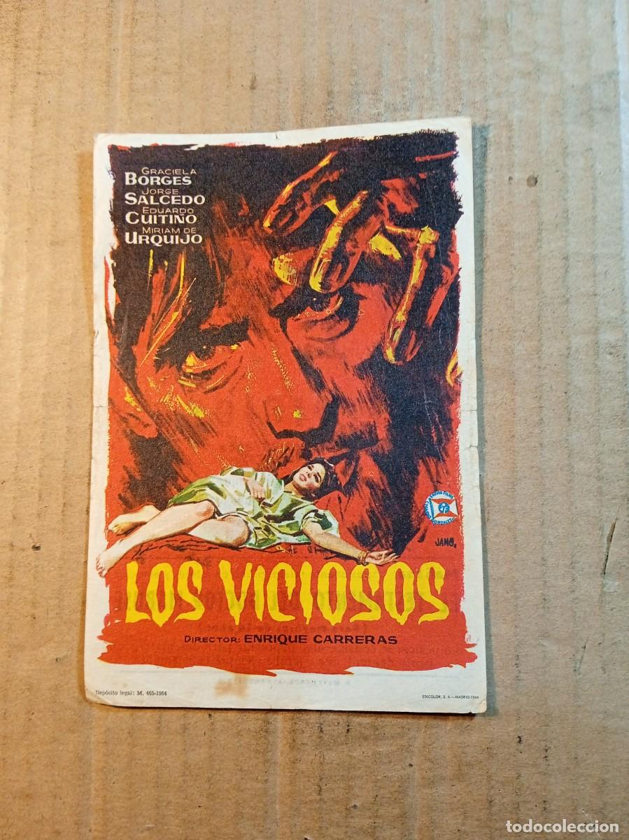  Flyers Publicitaires de films Anciens: FOLLETO DE MANO CON PUBLICIDAD LOS VICIOSOS