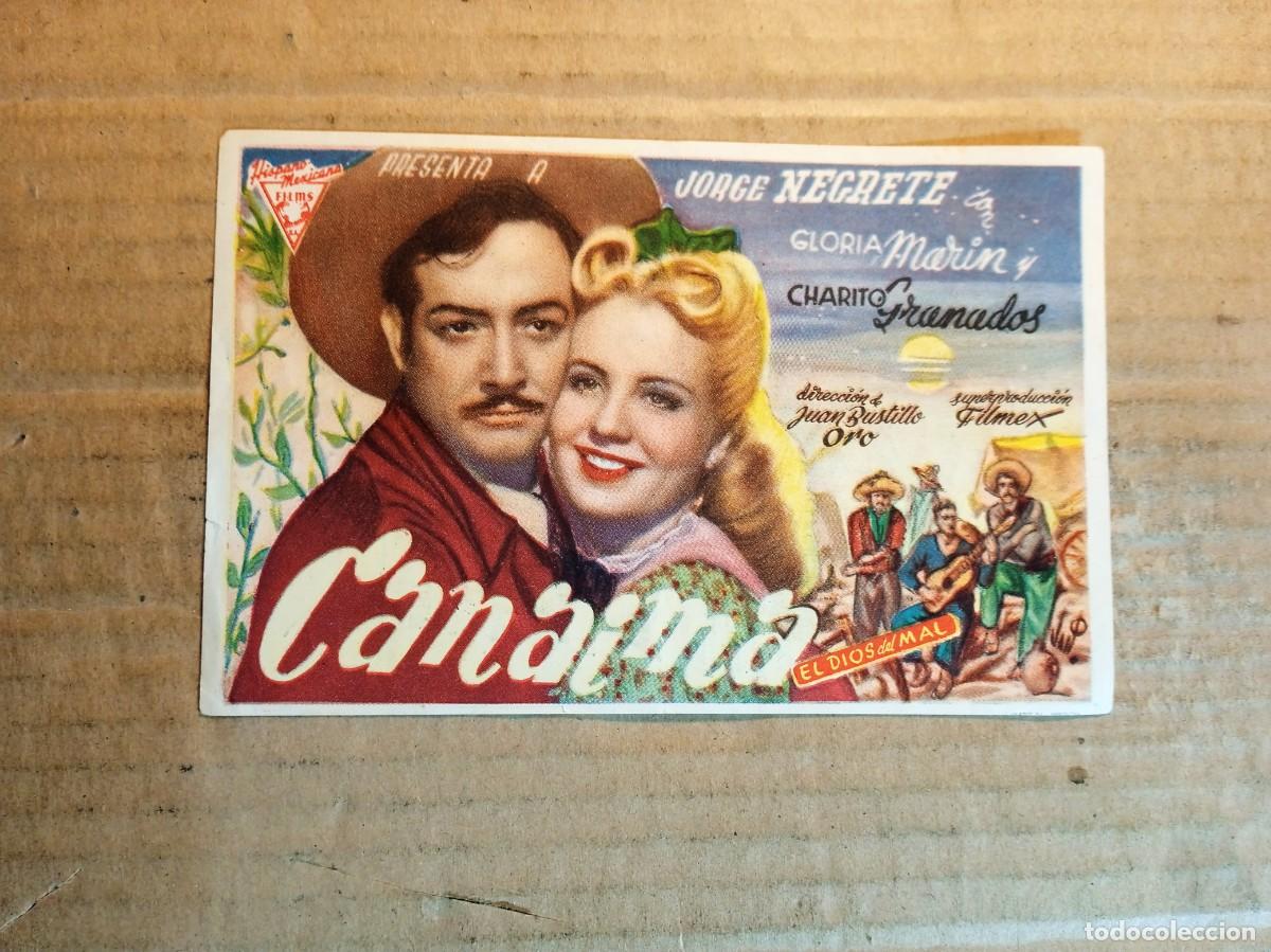 Kino: FOLLETO DE MANO CON PUBLICIDAD CANAIMA