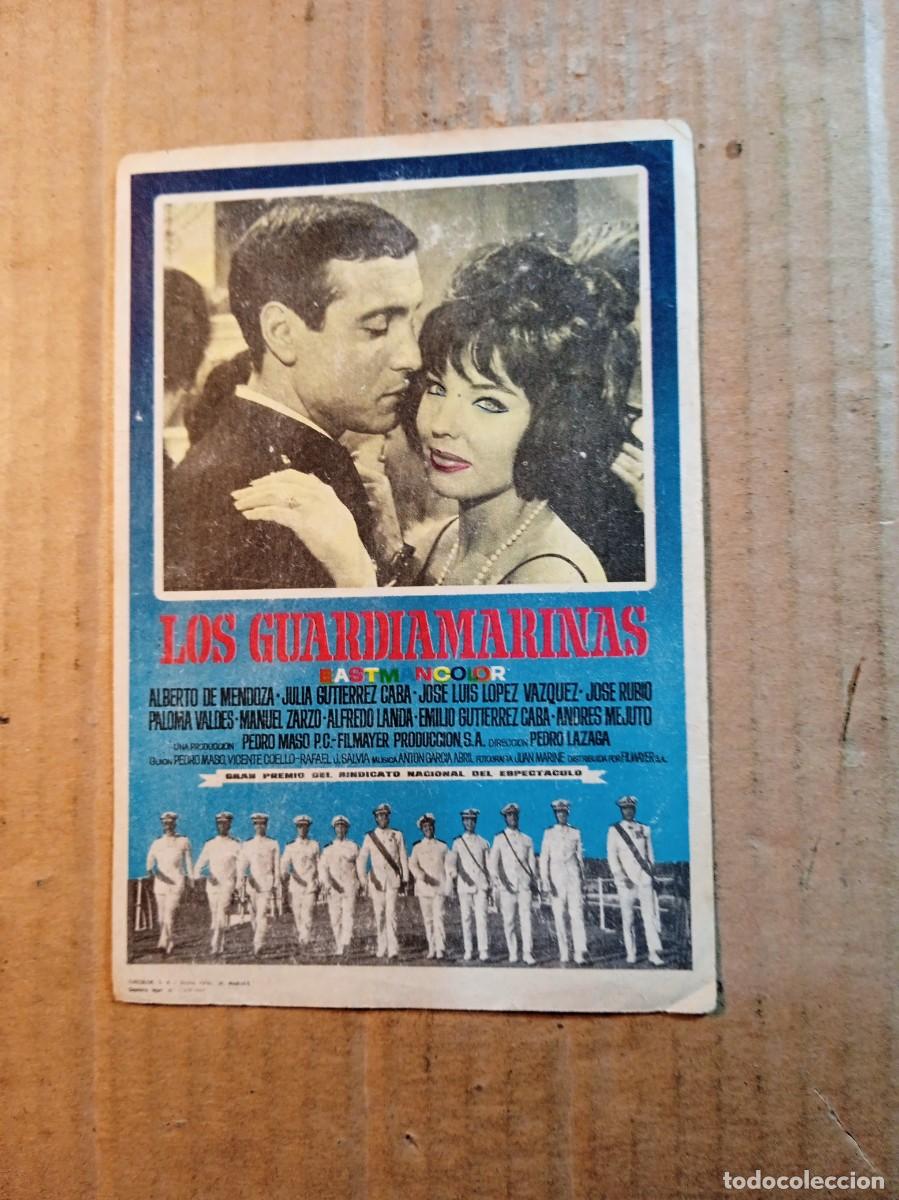 Kino: FOLLETO DE MANO CON PUBLICIDAD LOS GUARDIAMARINAS