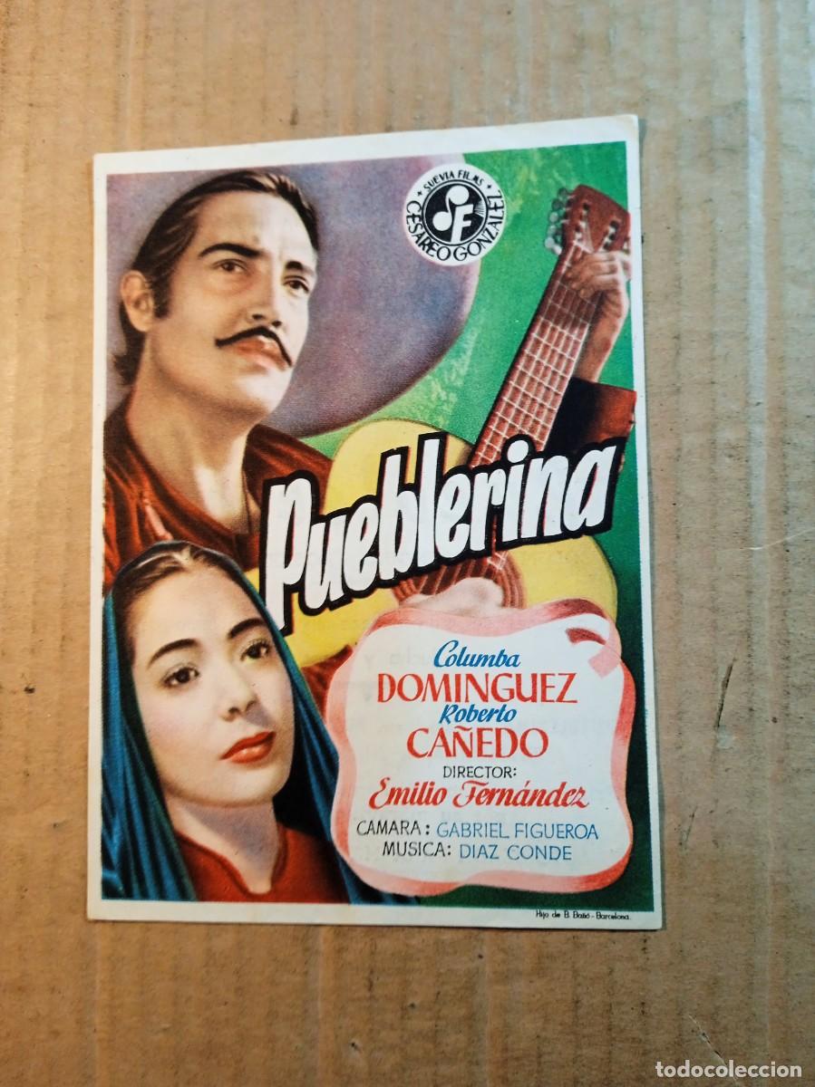 Cine: FOLLETO DE MANO CON PUBLICIDAD PUEBLERINA