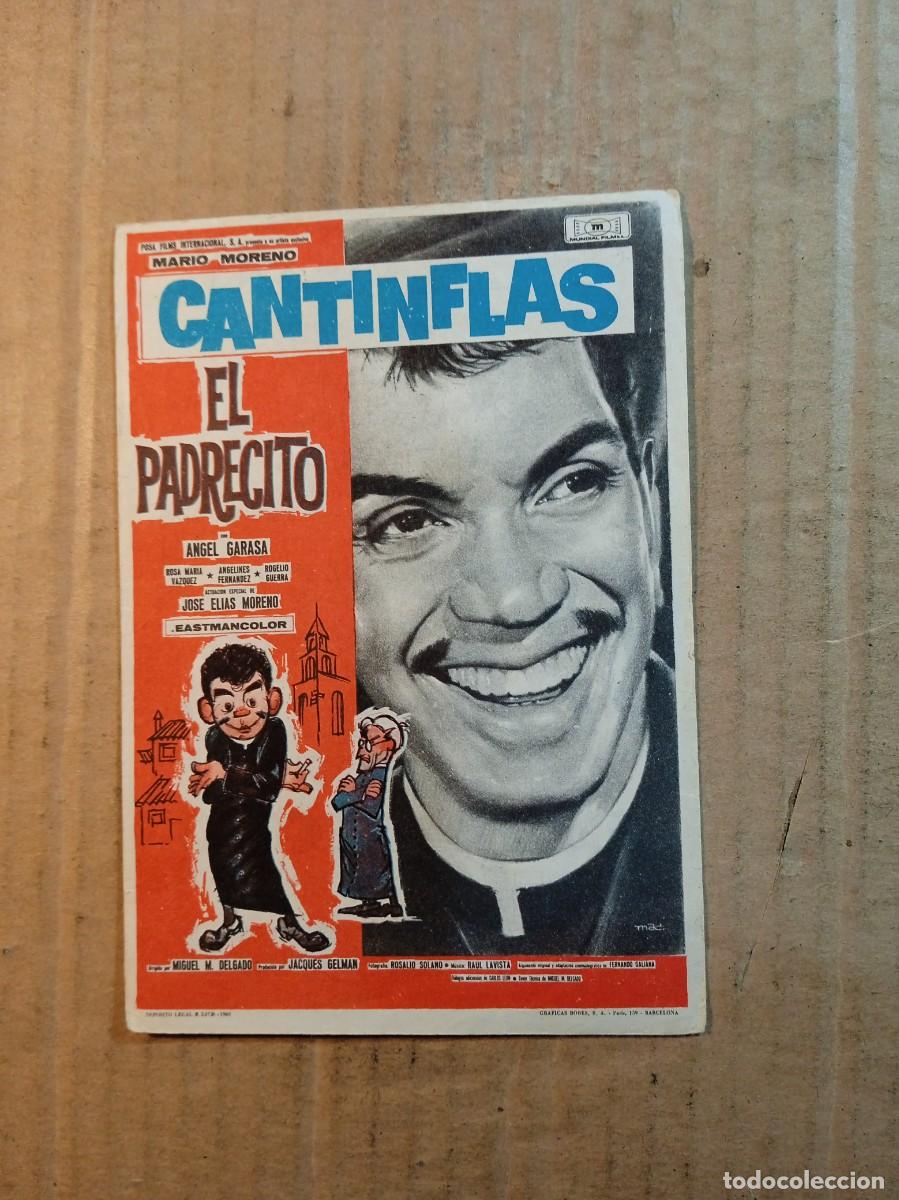 Kino: FOLLETO DE MANO CON PUBLICIDAD CANTINFLAS EL PADRECITO