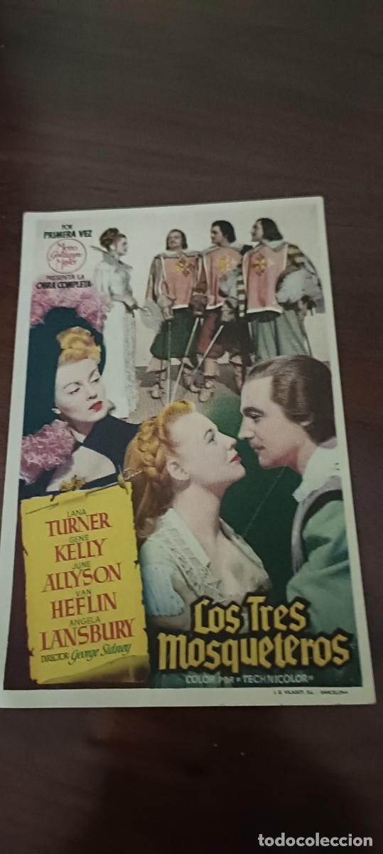 Kino: Los tres mosqueteros.Folleto de mano
