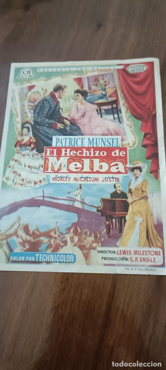  Flyers Publicitaires de films Anciens: El hechizo de Melba.Folleto de mano