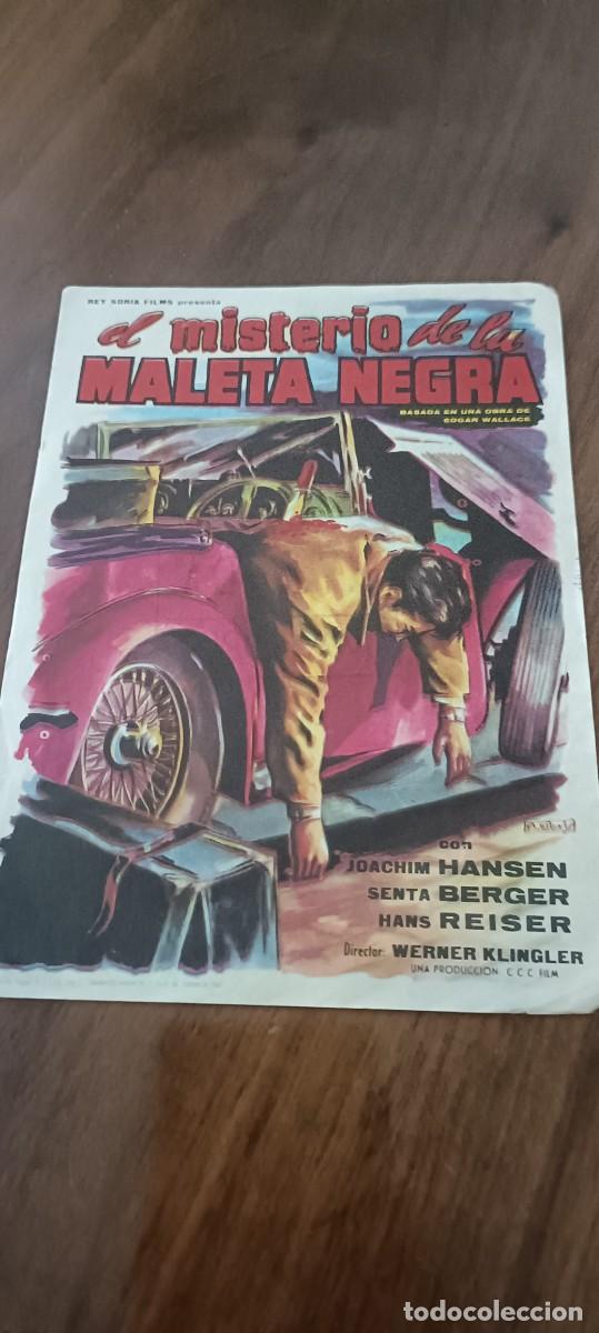  Flyers Publicitaires de films Anciens: El misterio de la maleta negra.Folleto de mano