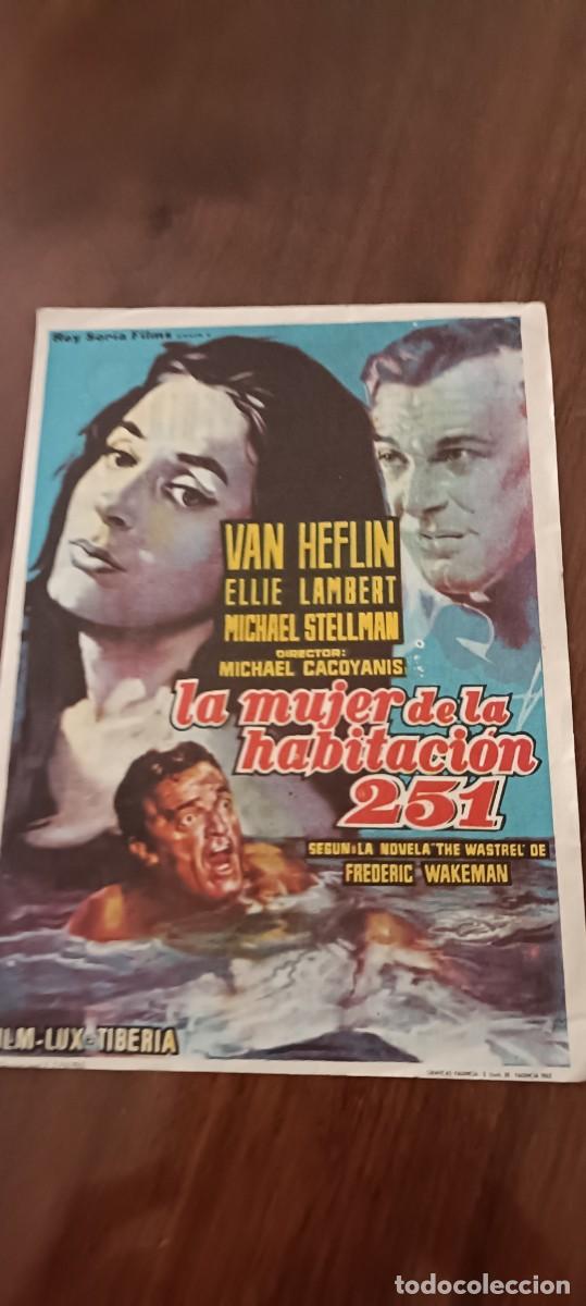 Kino: La mujer de la habitaci&oacute;n 251.Folleto de mano