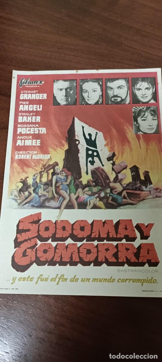Kino: Sodoma y gomorra.Folleto de mano.