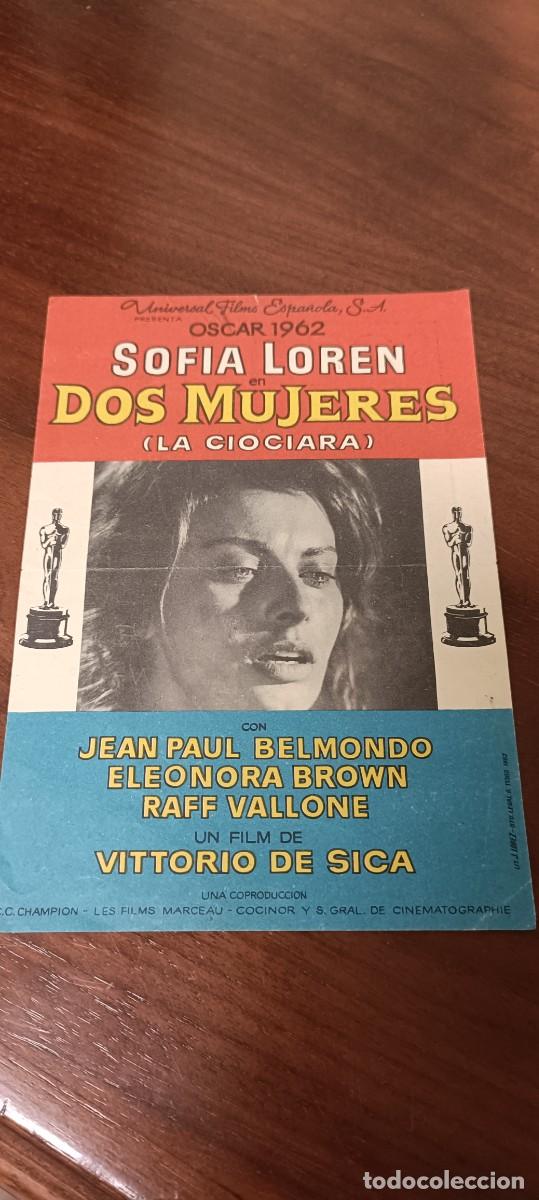  Flyers Publicitaires de films Anciens: Dos mujeres.Folleto de mano.