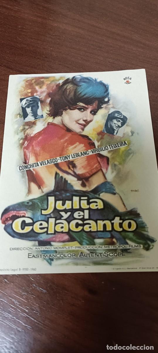 Cine: Julia y el celacanto.Folleto de mano. - Foto 1