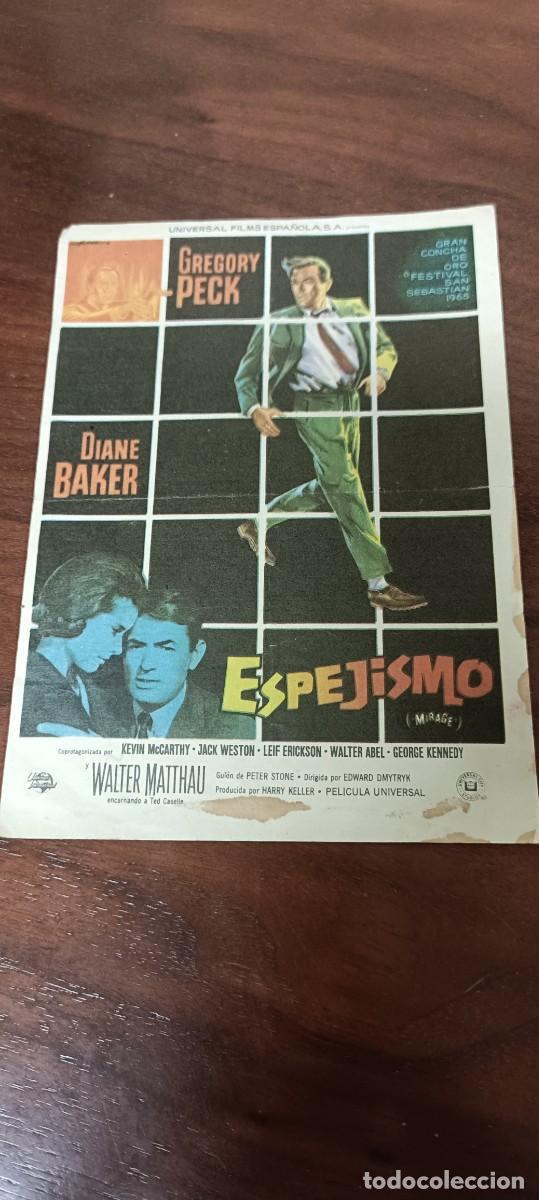  Foglietti di film di film antichi di cinema: Espejismo.Folleto de mano.