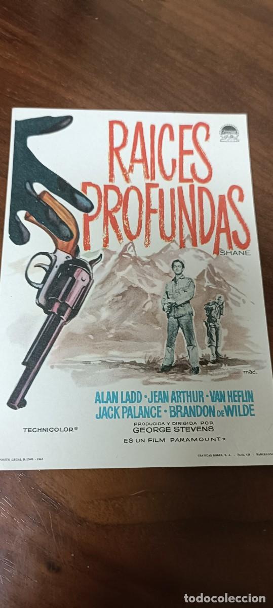  Flyers Publicitaires de films Anciens: Ra&iacute;ces Profundas..Folleto de mano.