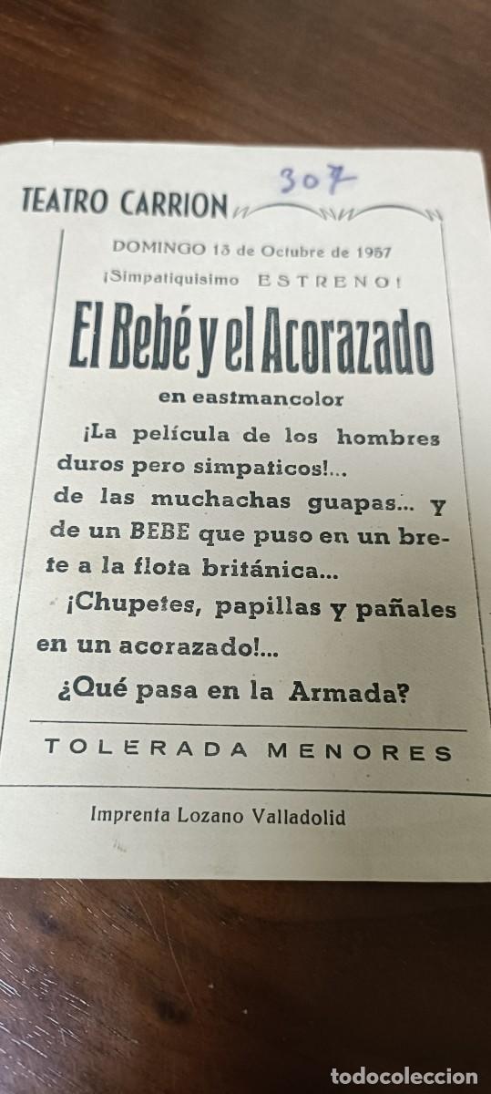 Cine: El beb&eacute; y el acorazado.Folleto de mano. - Foto 2