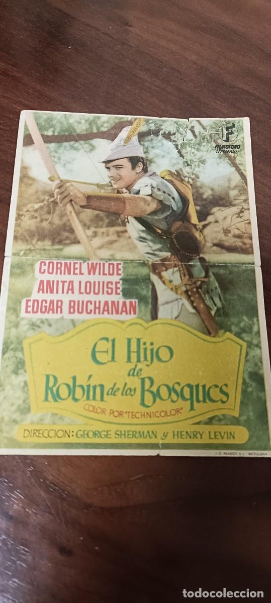 Kino: El hijo de Robin de los bosques.Folleto de mano.