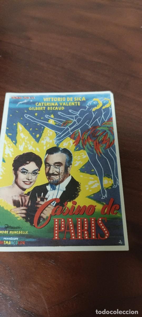 Kino: Casino de Par&iacute;s.Folleto de mano.