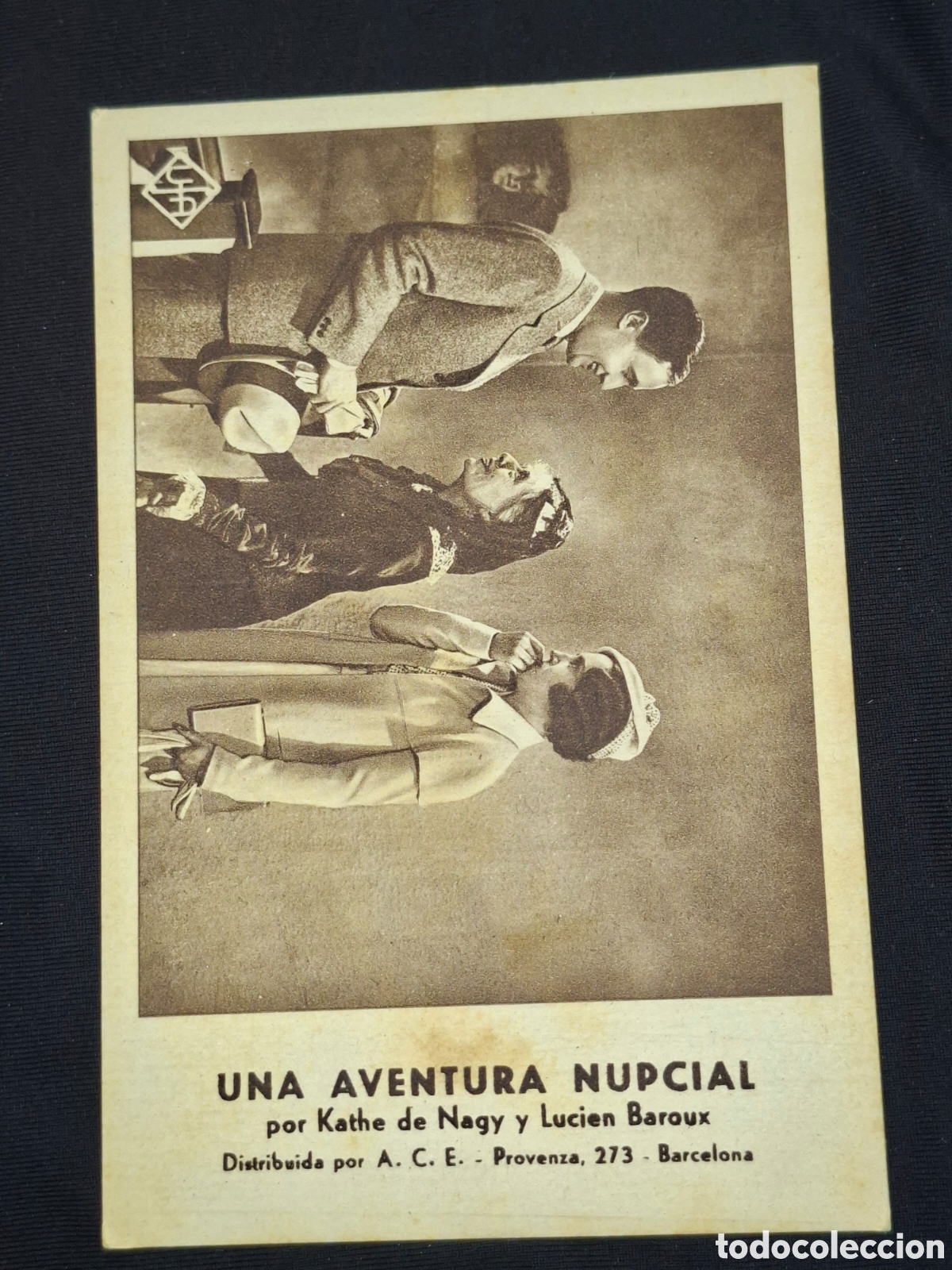 Folhetos de m&atilde;o de filmes antigos de cinema: Programa de cine UNA AVENTURA NUPCIAL / CITC1