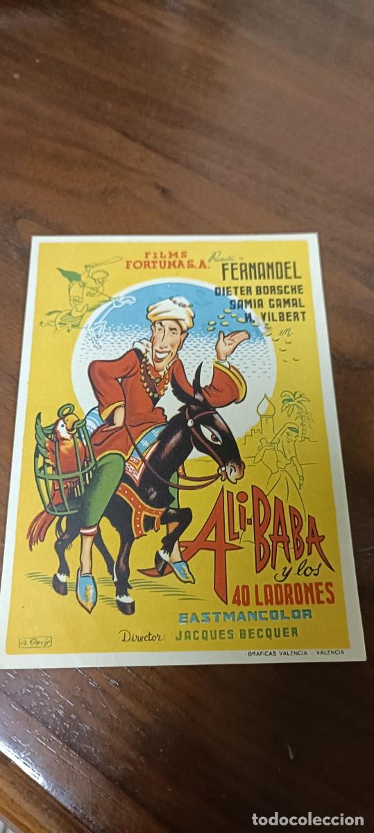 Cine: Ali Bab&aacute; y los cuarenta ladrones.Folleto de mano. - Foto 1