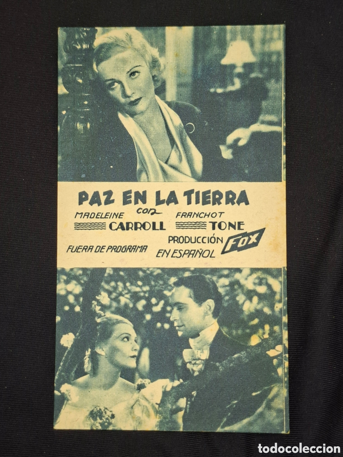 Cine: Folleto de mano PAZ EN LA TIERRA / CITC1