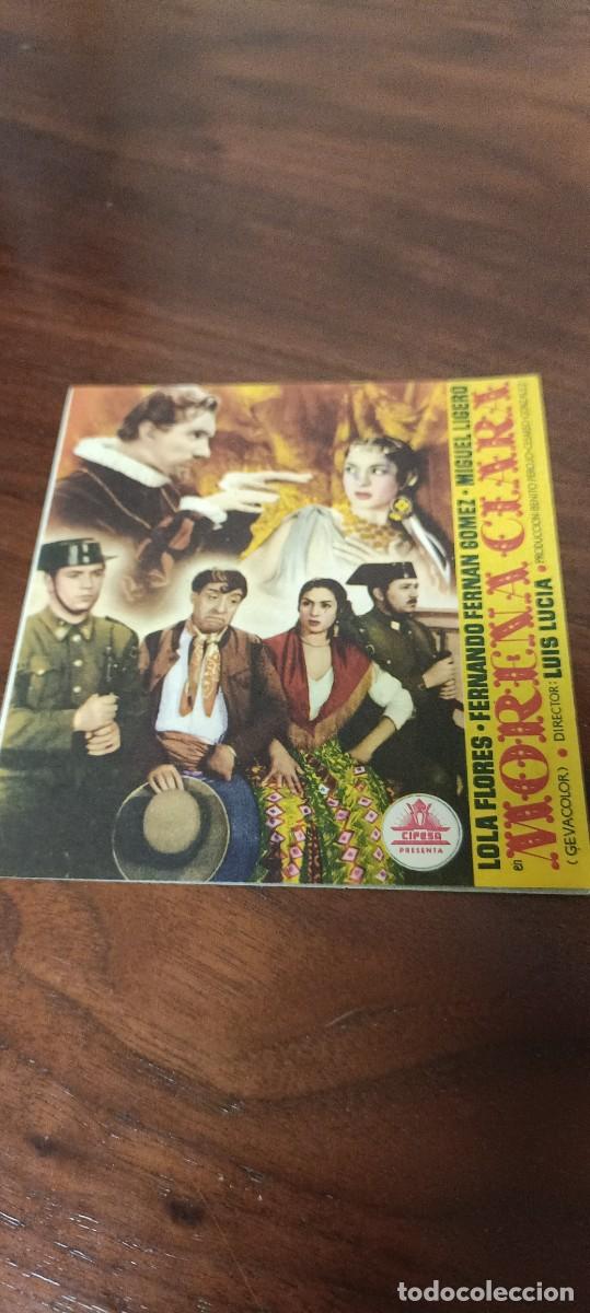 Folhetos de m&atilde;o de filmes antigos de cinema: Morena Clara.Folleto de mano.