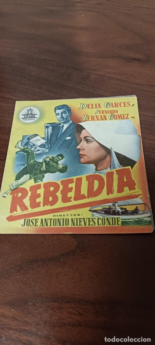 Cine: Rebeldia.Folleto de mano.