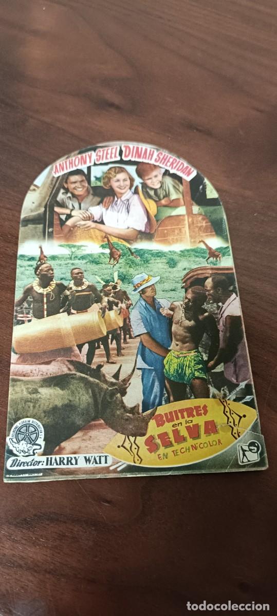  Foglietti di film di film antichi di cinema: Buitres en la selva.Folleto de mano.