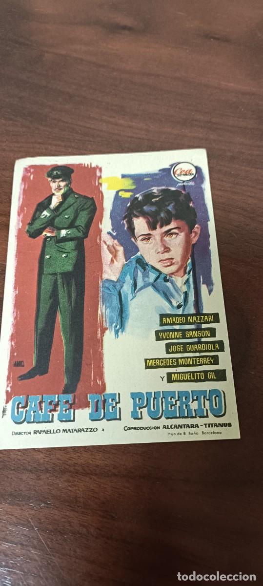 Kino: Caf&eacute; de Puerto. Folleto de mano.