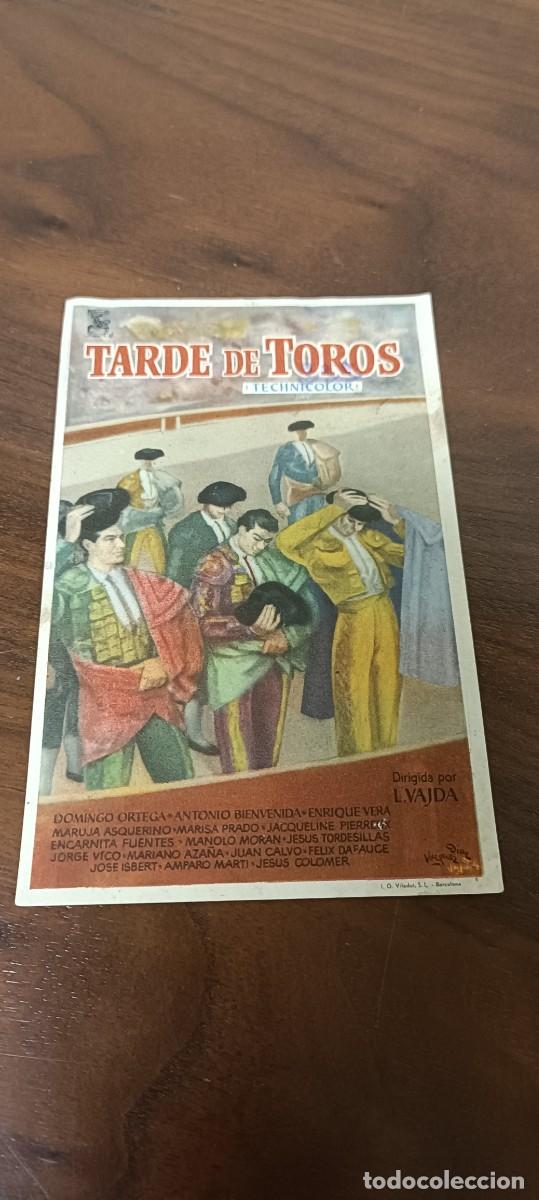  Foglietti di film di film antichi di cinema: Tarde de Toros. Folleto de mano.
