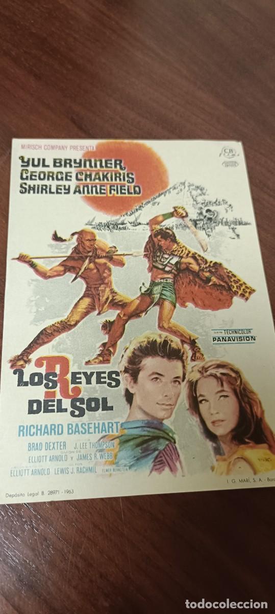  Foglietti di film di film antichi di cinema: Los reyes del sol. Folleto de mano.