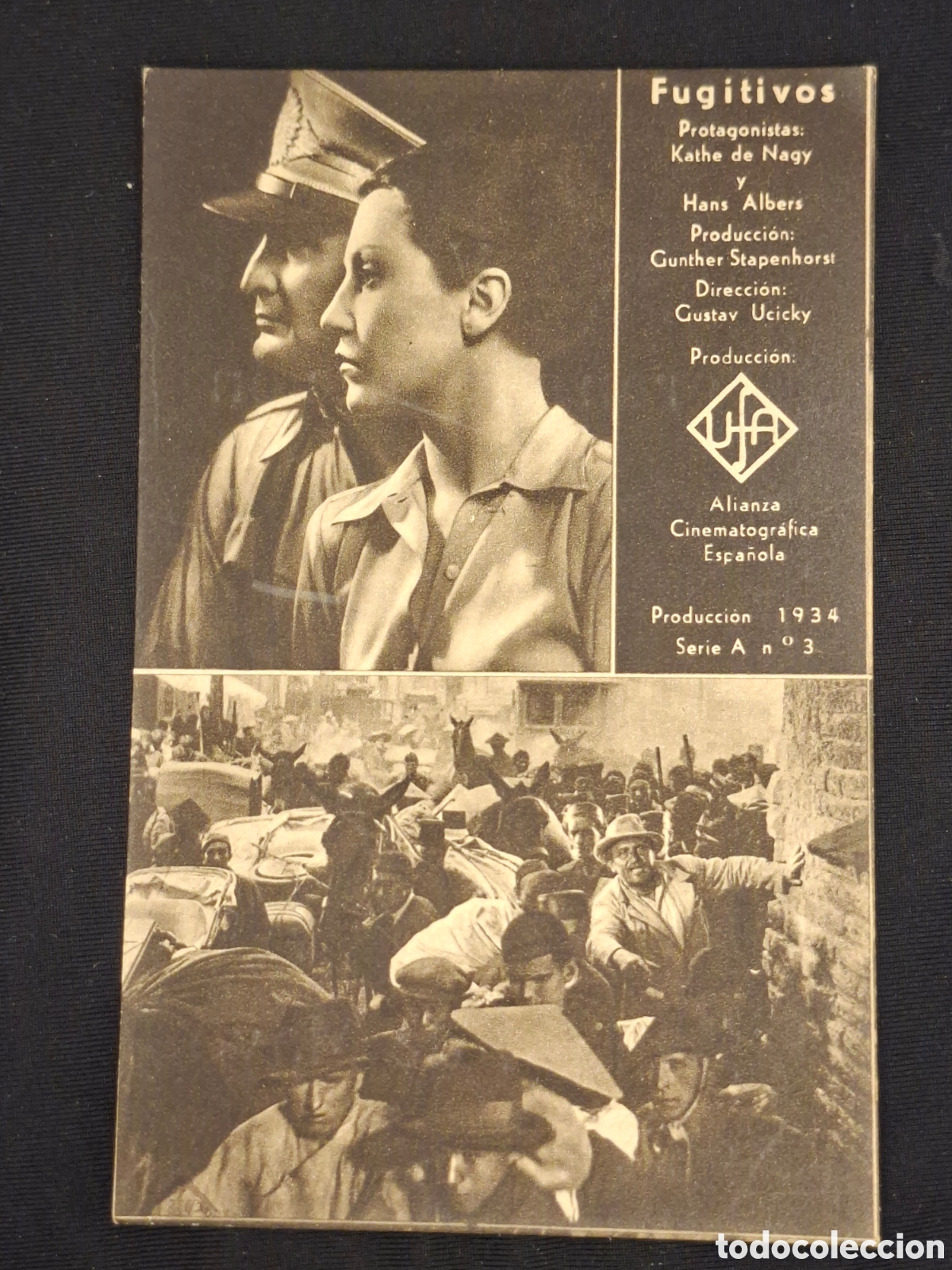 Folhetos de m&atilde;o de filmes antigos de cinema: Folleto FUGITIVOS...CITC1